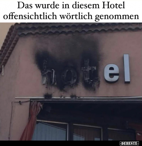 Das wurde in diesem Hotel offensichtlich wörtlich.. - Lustige Bilder | DEBESTE.de