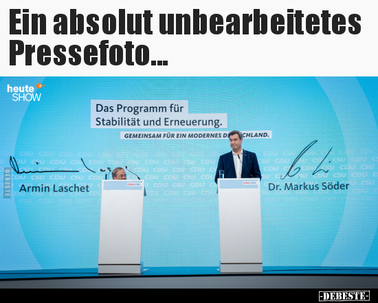 Ein absolut unbearbeitetes Pressefoto... - Lustige Bilder | DEBESTE.de