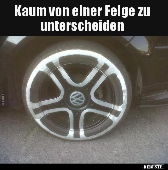 Kaum von einer Felge zu unterscheiden..
