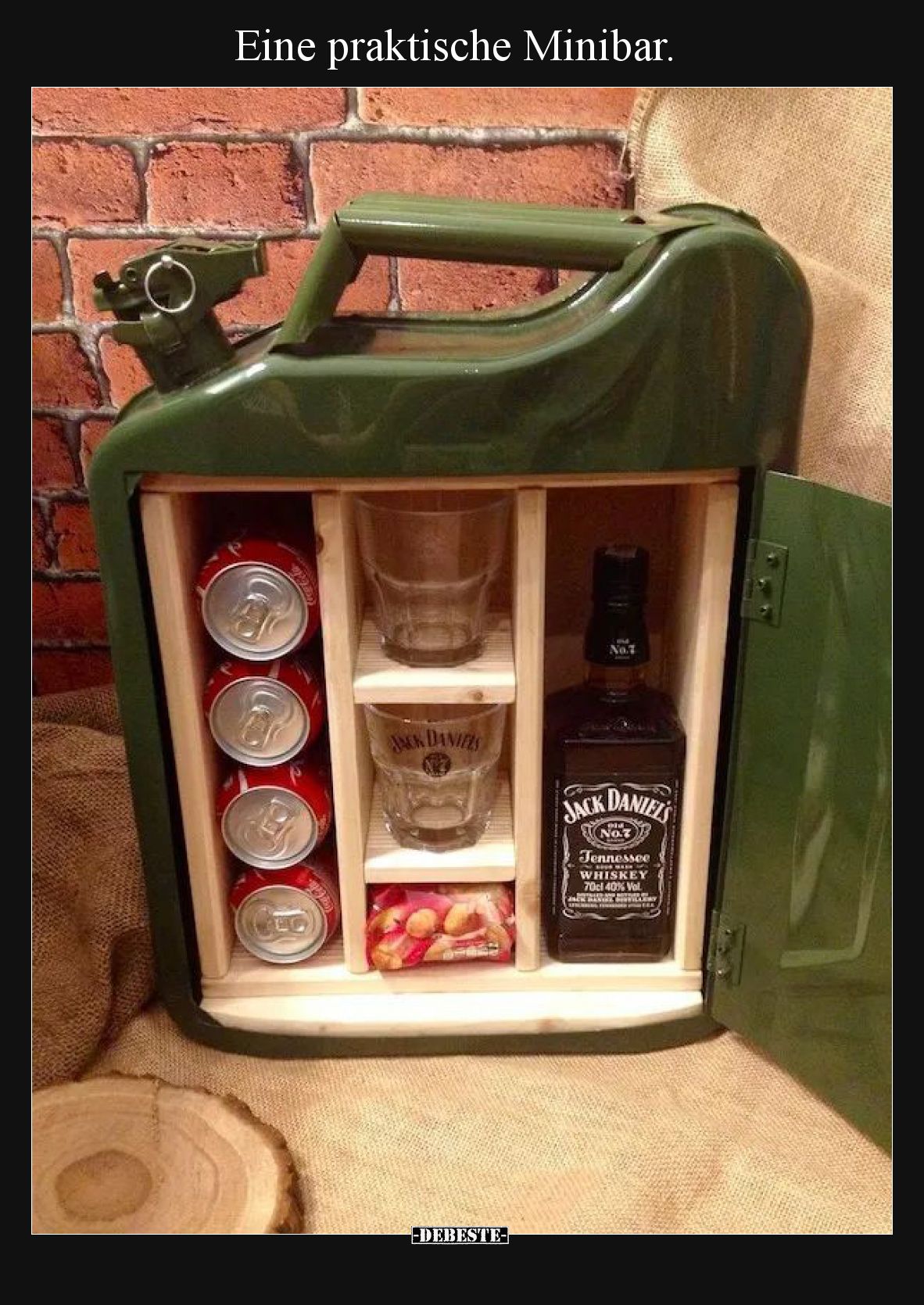 Eine praktische Minibar.