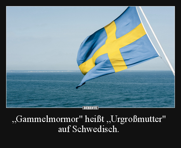 "Gammelmormor" heißt "Urgroßmutter" auf Schwedisch... - Lustige Bilder | DEBESTE.de