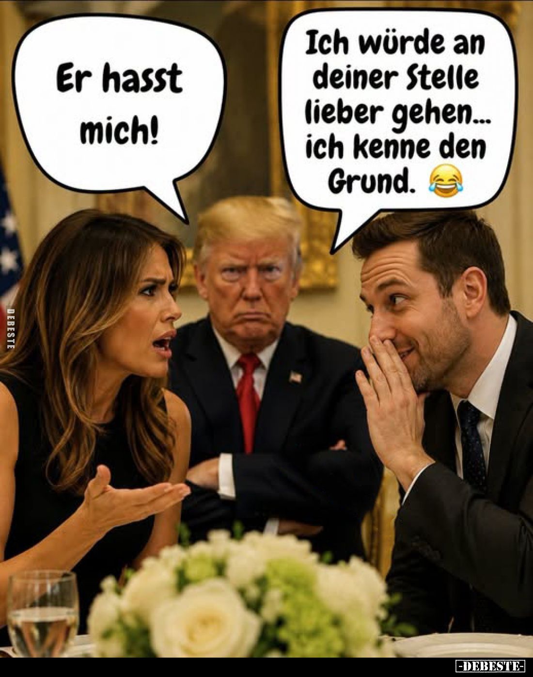 Er hasst mich! -
Ich würde an deiner Stelle lieber gehen... ich kenne den Grund.
