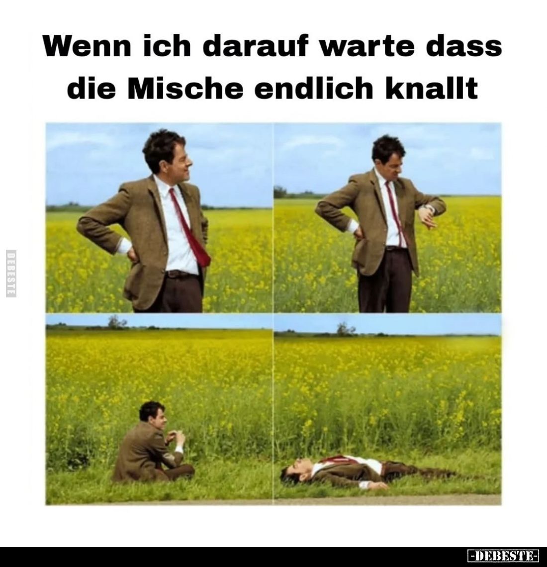 Wenn ich darauf warte dass die Mische endlich knallt.