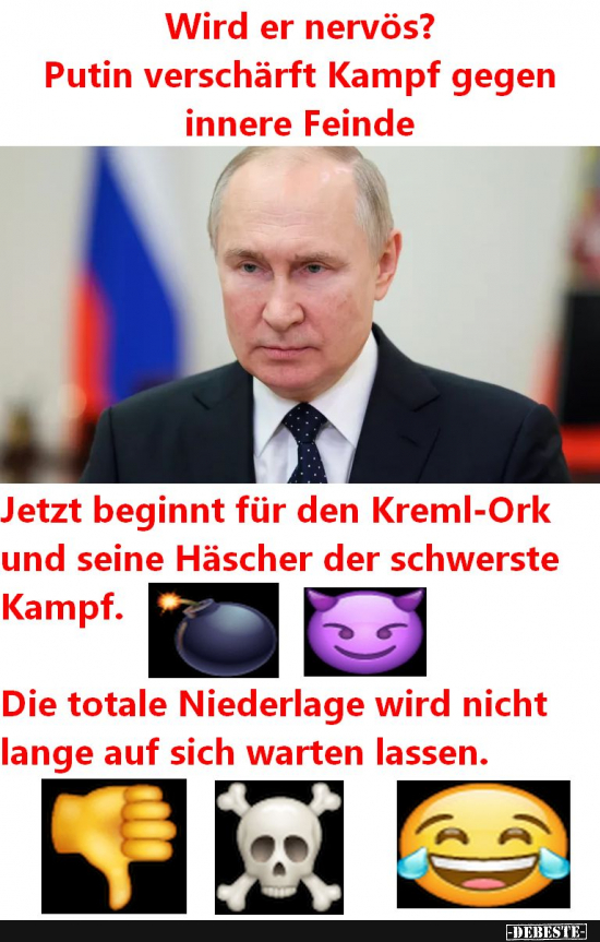 Putins umrühmliches Ende - Lustige Bilder | DEBESTE.de
