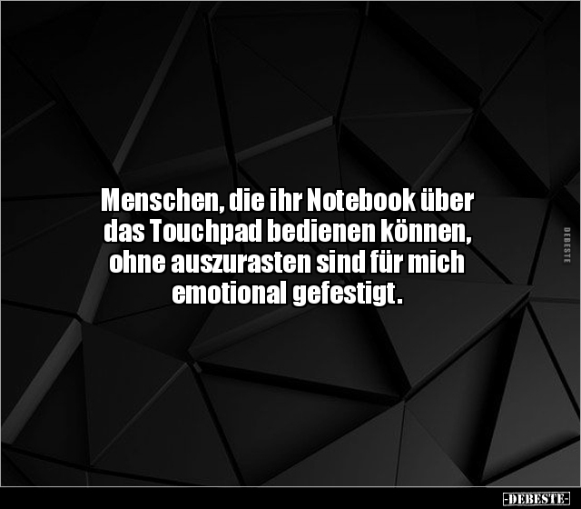 Menschen, die ihr Notebook über das Touchpad bedienen.. - Lustige Bilder | DEBESTE.de