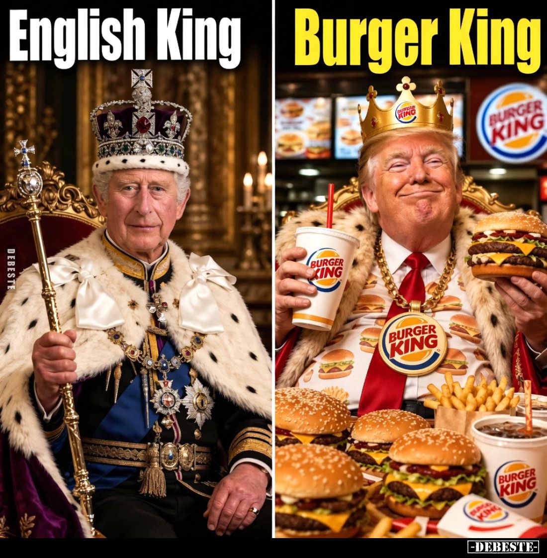 English King. Burger King.