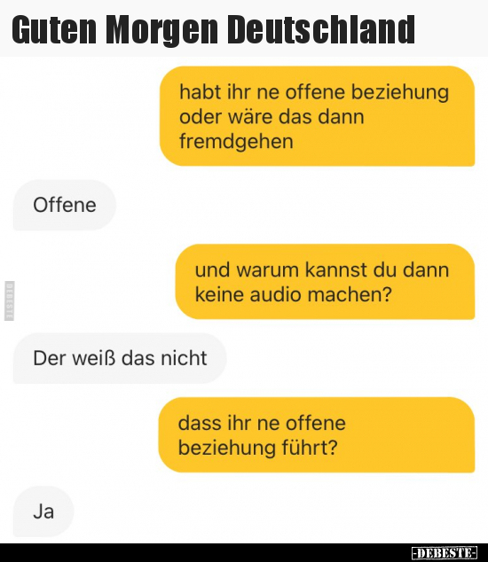 Guten Morgen Deutschland..