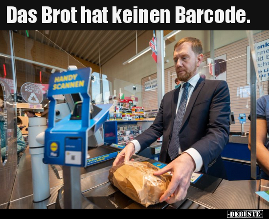 Das Brot hat keinen Barcode... - Lustige Bilder | DEBESTE.de