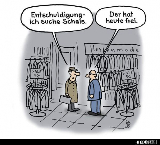 Entschuldigung- ich suche Schals... - Lustige Bilder | DEBESTE.de