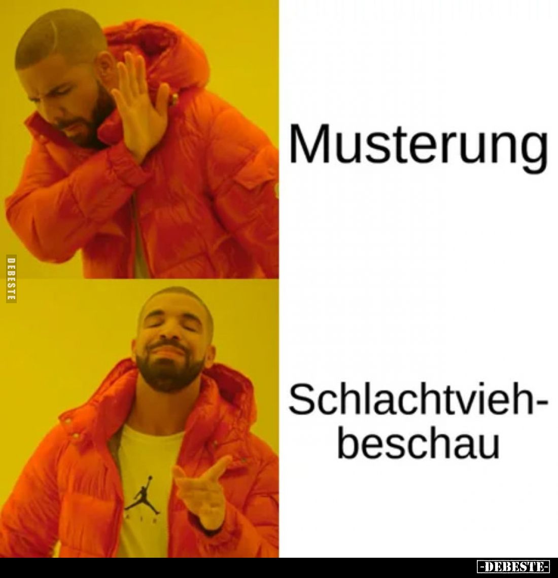 Musterung 
- 
Schlachtvieh-beschau