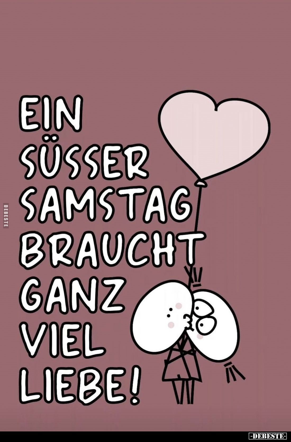 Ein süßer Samstag braucht ganz viel Liebe!
