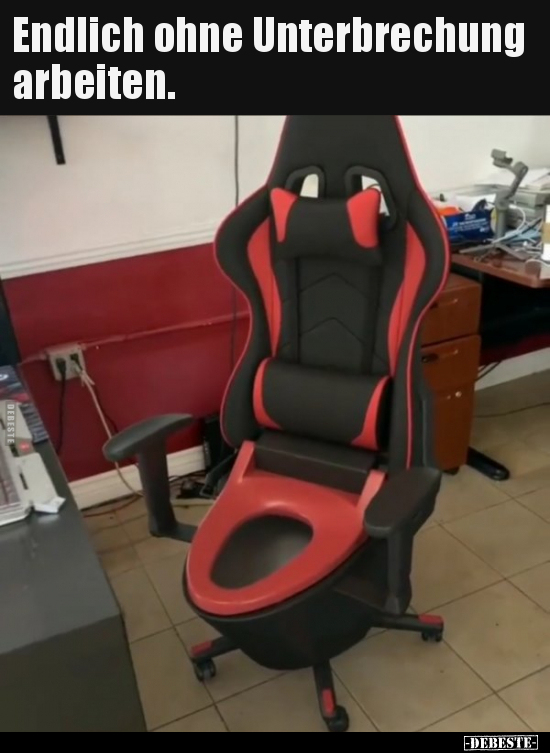 Endlich ohne Unterbrechung arbeiten...