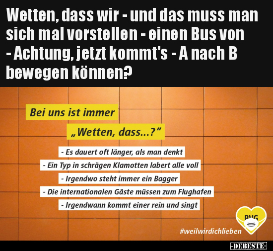 Wetten, dass wir - und das muss man sich mal vorstellen..