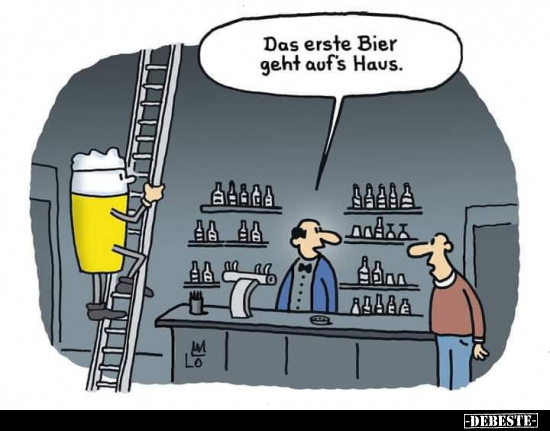 Das erste Bier geht auf's Haus... - Lustige Bilder | DEBESTE.de