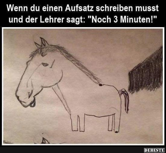 Wenn du einen Aufsatz schreiben musst und..