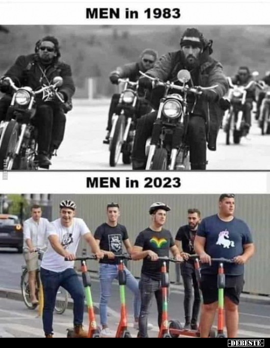 Men in 1983 - Men in 2023.. - Lustige Bilder | DEBESTE.de
