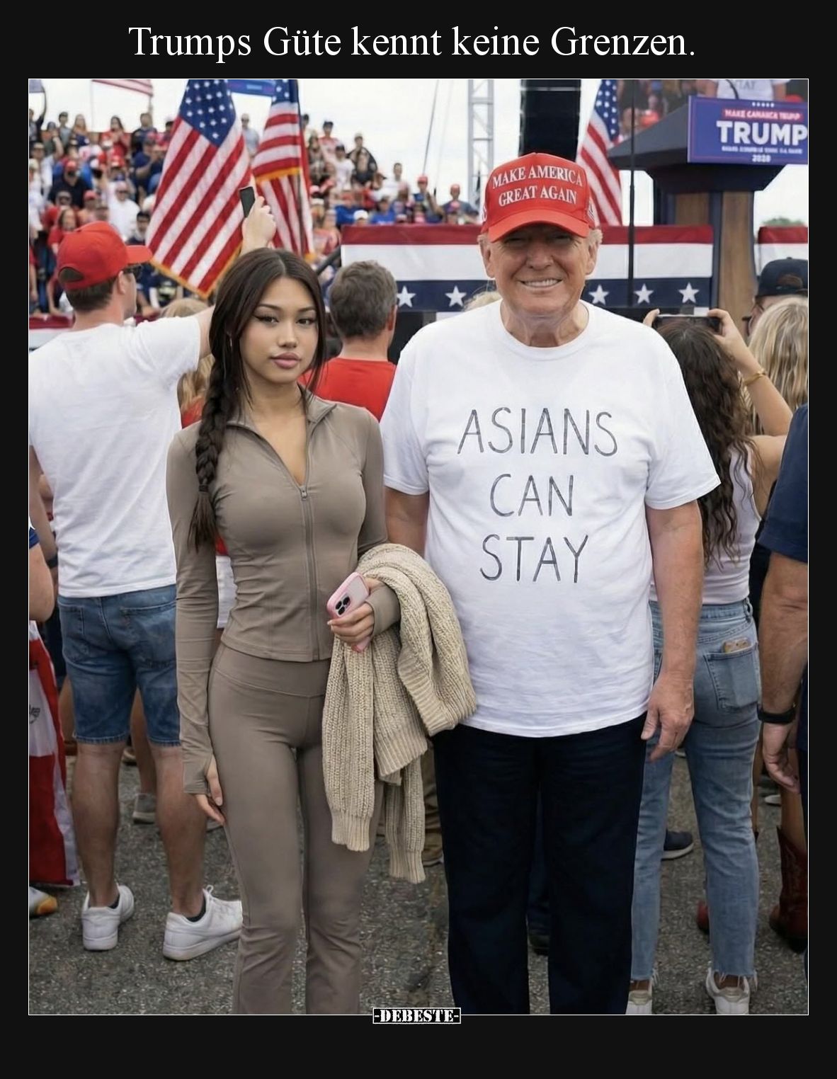 Trumps Güte kennt keine Grenzen.