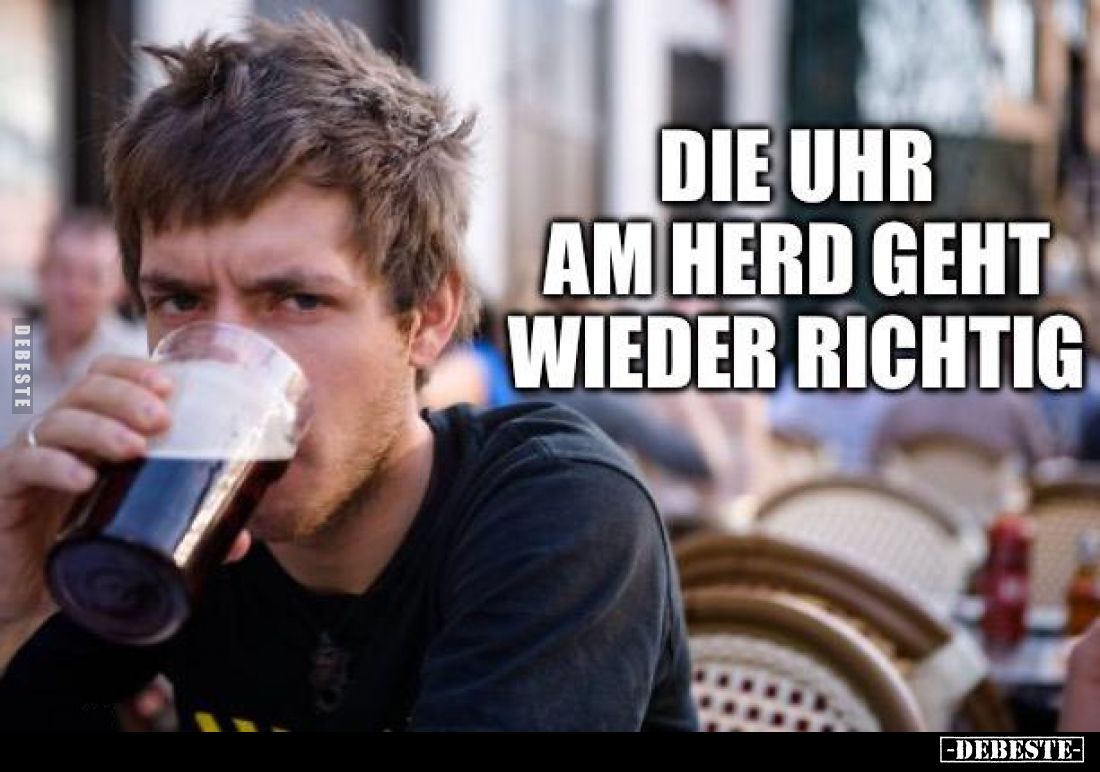 Die Uhr am Herd geht wieder richtig.. - Lustige Bilder | DEBESTE.de