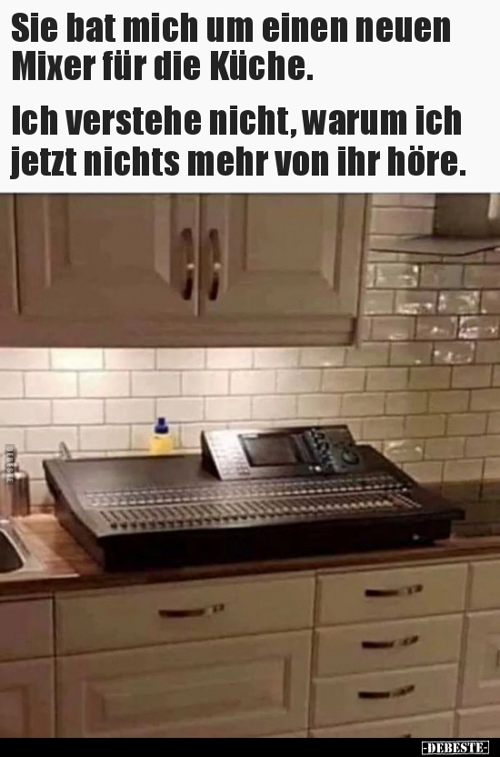 Sie bat mich um einen neuen Mixer für die Küche... - Lustige Bilder | DEBESTE.de