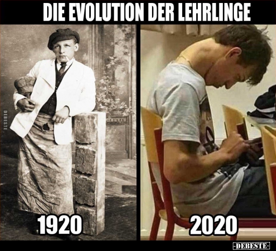 Die Evolution der Lehrlinge.. - Lustige Bilder | DEBESTE.de