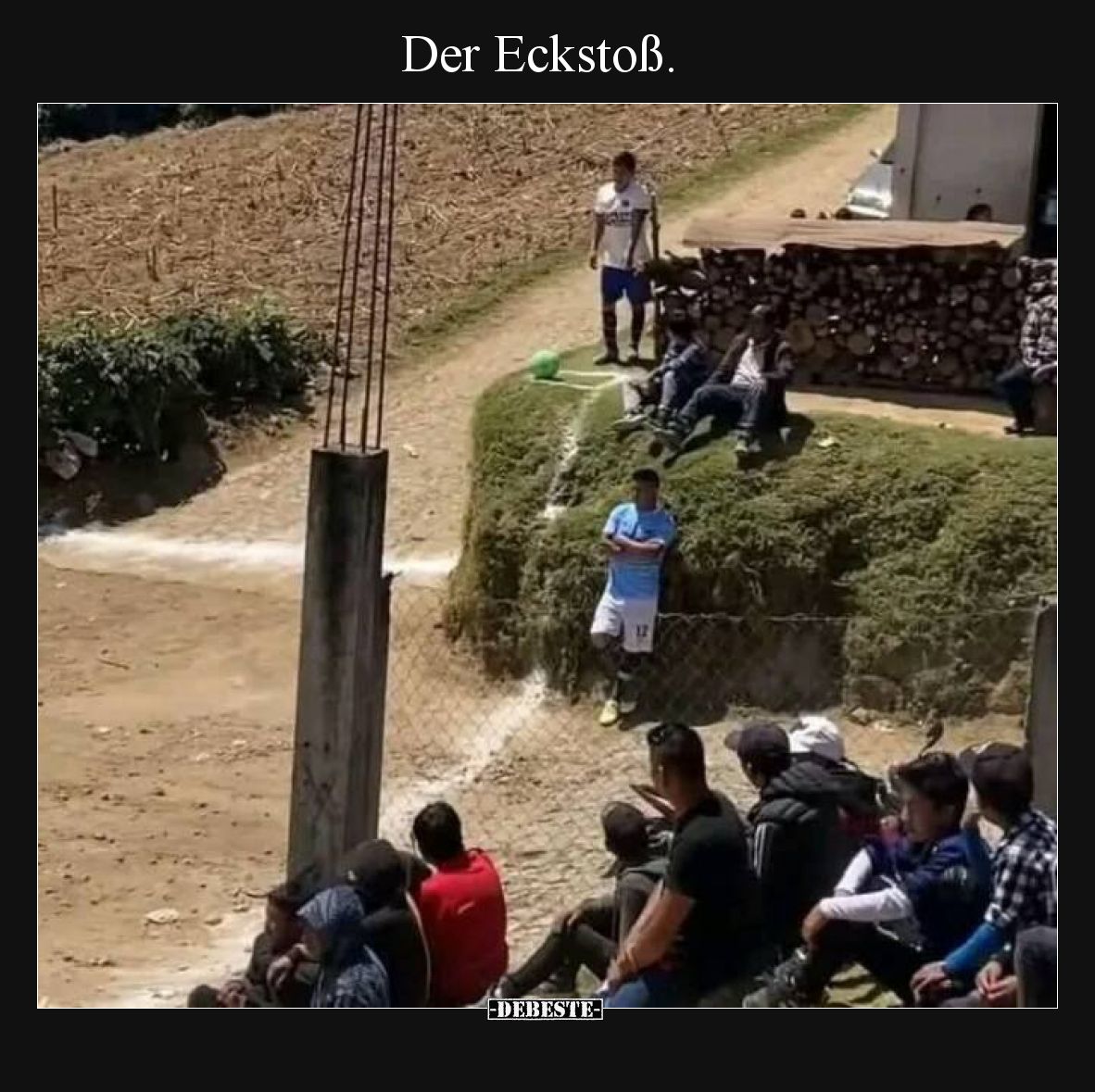 Der Eckstoß.