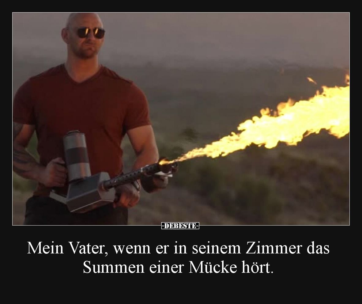 Mein Vater, wenn er in seinem Zimmer das Summen einer.. - Lustige Bilder | DEBESTE.de