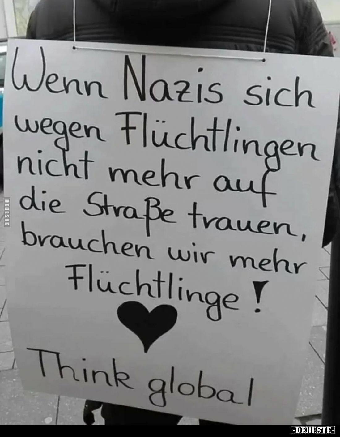 Wenn Nazis sich wegen Flüchtlingen nicht mehr auf die Straße trauen, brauchen wir mehr Flüchtlinge!