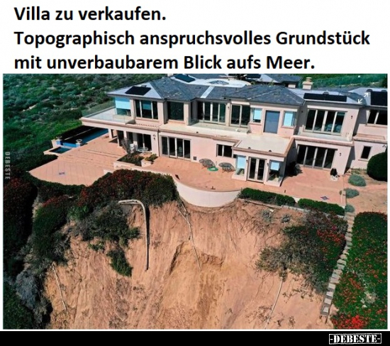 Villa zu verkaufen. Topographisch anspruchsvolles.. - Lustige Bilder | DEBESTE.de