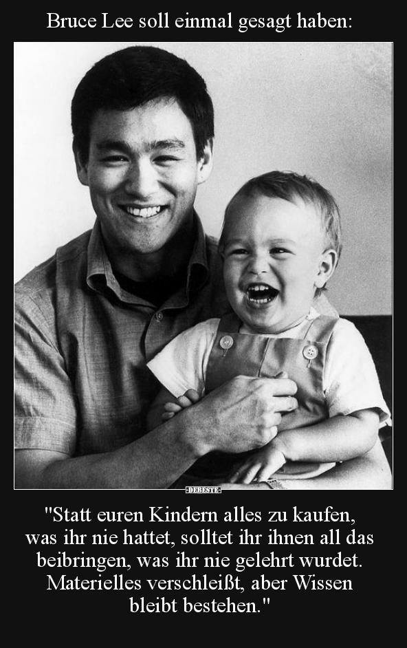 Bruce Lee soll einmal gesagt haben.. - Lustige Bilder | DEBESTE.de