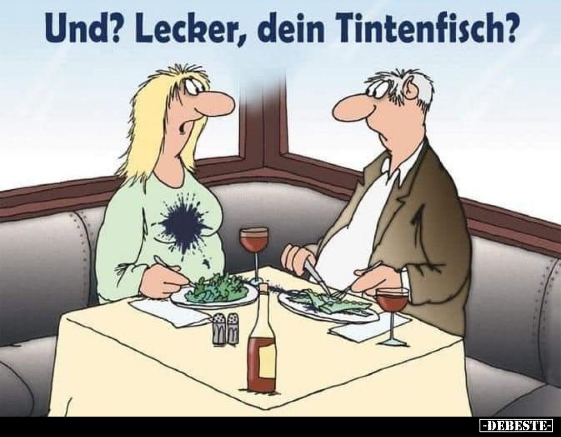 Und? Lecker, dein Tintenfisch?
