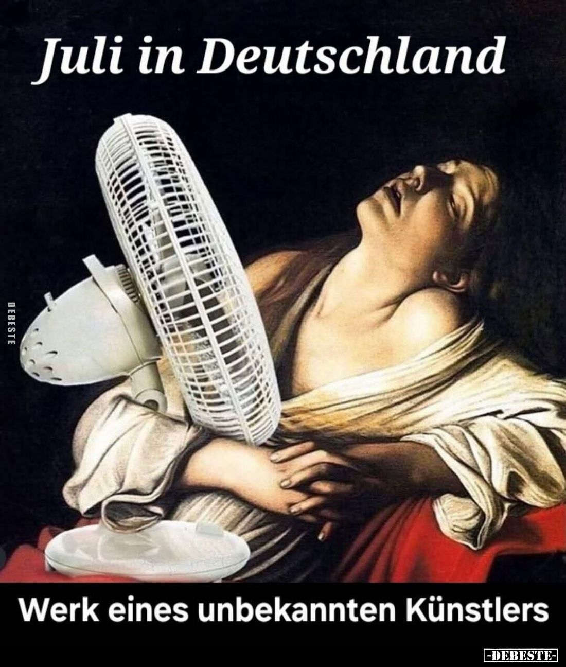 Juli in Deutschland.
Werk eines unbekannten Künstlers.
