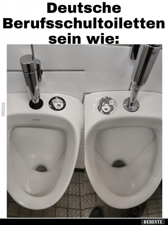 Deutsche Berufsschultoiletten sein wie.. - Lustige Bilder | DEBESTE.de