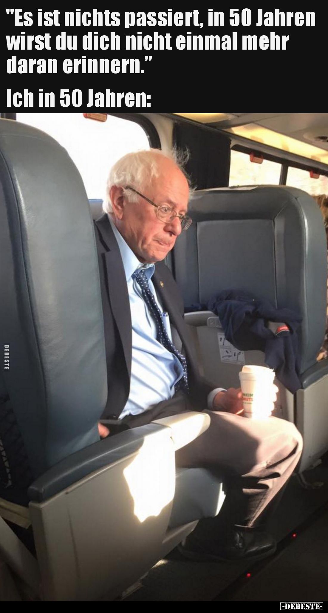 "Es ist nichts passiert, in 50 Jahren wirst du dich nicht einmal mehr daran erinnern.”
Ich in 50 Jahren: