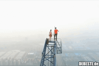 Hohe Aussichtsplattform..