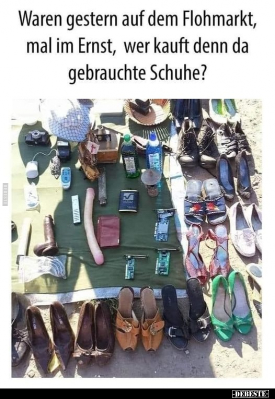 Waren gestern auf dem Flohmarkt, mal im Ernst, wer kauft.. - Lustige Bilder | DEBESTE.de