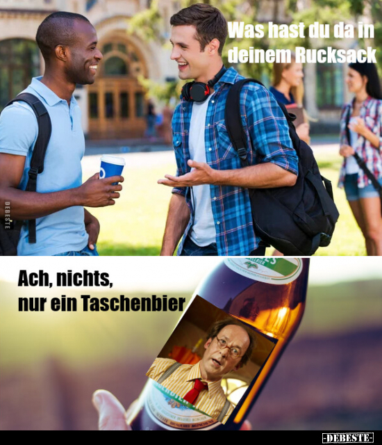 Was hast du da in deinem Rucksack? Ach, nichts, nur ein.. - Lustige Bilder | DEBESTE.de