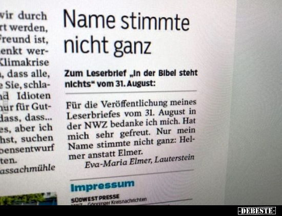 Name stimmte nicht ganz.. - Lustige Bilder | DEBESTE.de