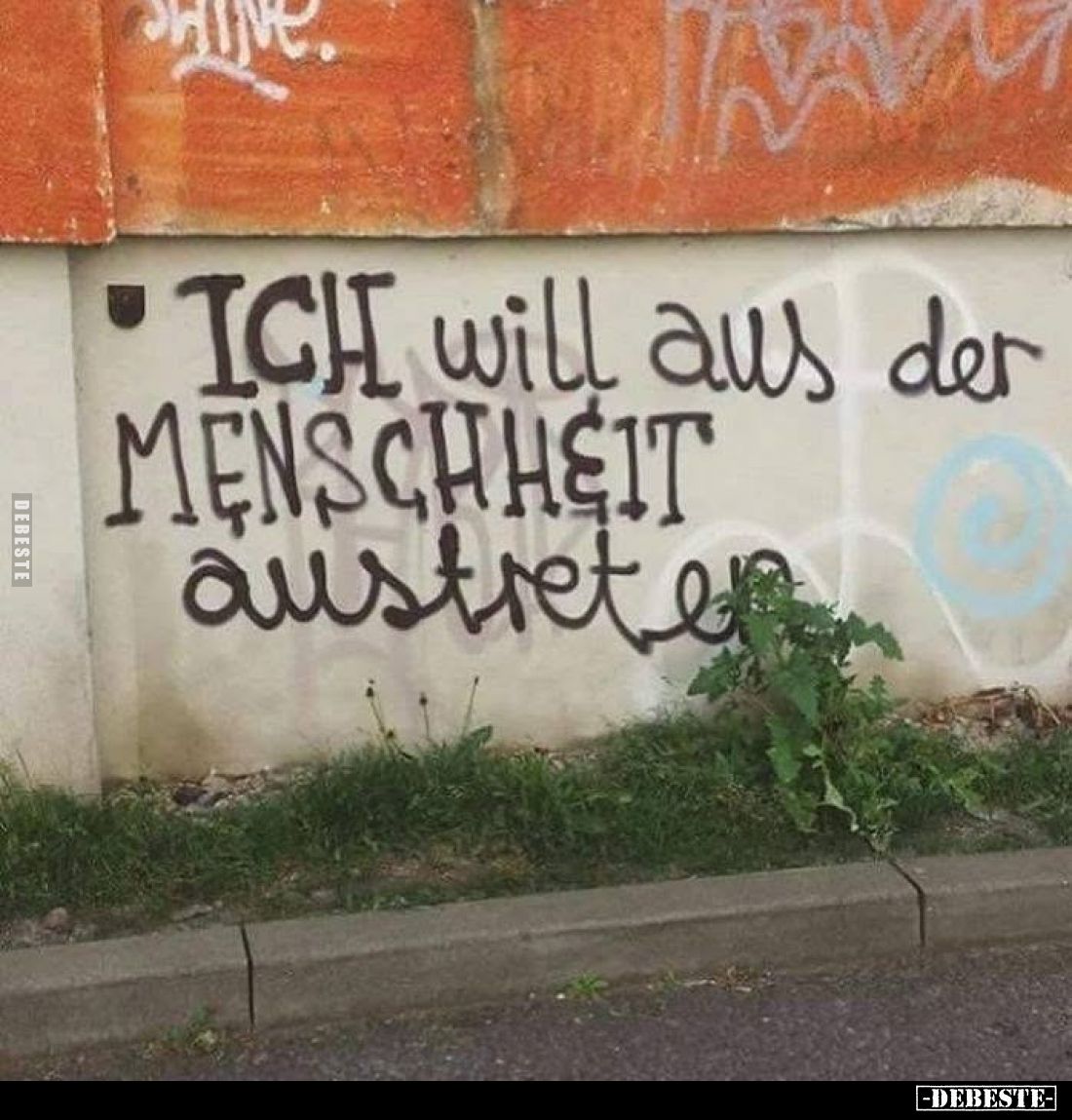 Ich will aus der Menschheit austreten.