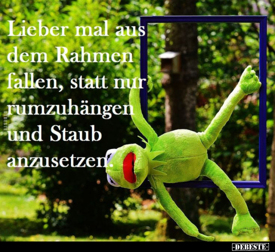 Lieber mal aus dem Rahmen fallen, statt nur rumzuhängen.. - Lustige Bilder | DEBESTE.de