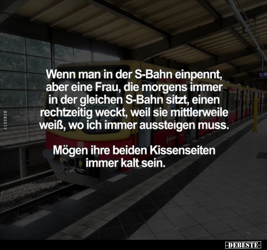 Wenn man in der S-Bahn einpennt.. - Lustige Bilder | DEBESTE.de