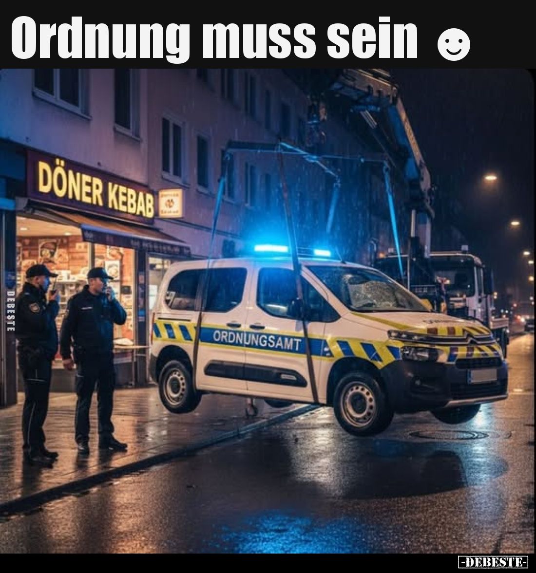 Ordnung muss sein.