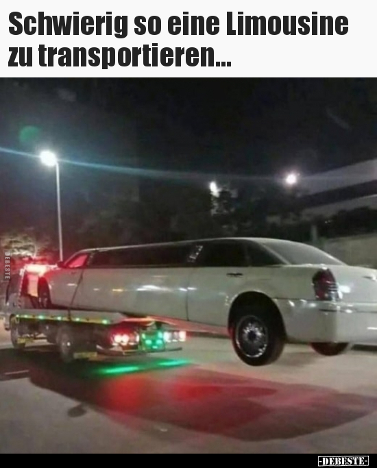 Schwierig so eine Limousine zu transportieren... - Lustige Bilder | DEBESTE.de