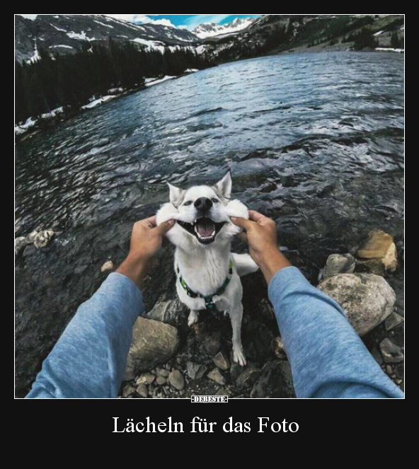 Lächeln für das Foto..