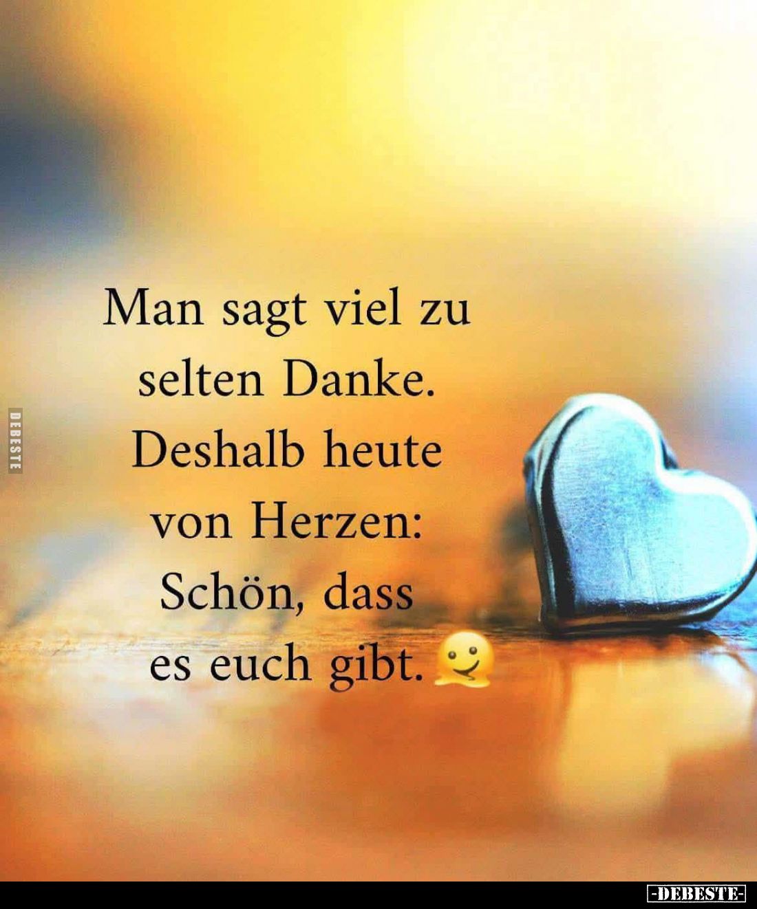 Man sagt viel zu selten Danke. Deshalb heute von Herzen: Schön, dass es euch gibt.