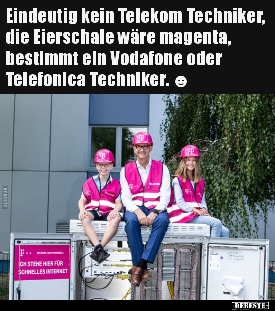 Eindeutig kein Telekom Techniker, die Eierschale wäre.. - Lustige Bilder | DEBESTE.de