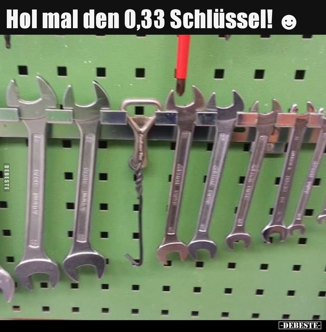 Hol mal den 0,33 Schlüssel!