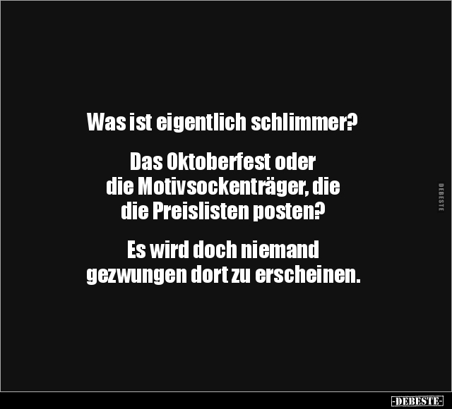 Was ist eigentlich schlimmer?.. - Lustige Bilder | DEBESTE.de