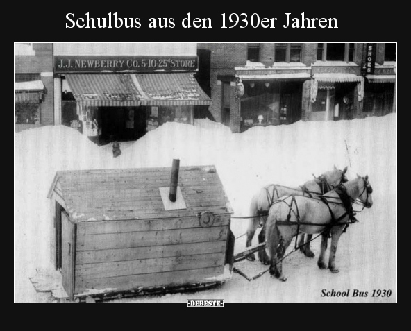 Schulbus aus den 1930er Jahren.. - Lustige Bilder | DEBESTE.de