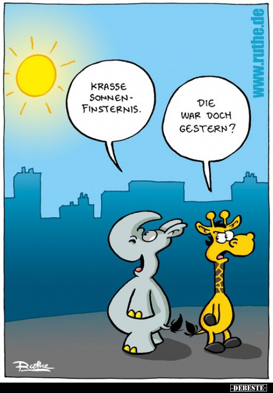 Krasse Sonnenfinsternis.. - Lustige Bilder | DEBESTE.de