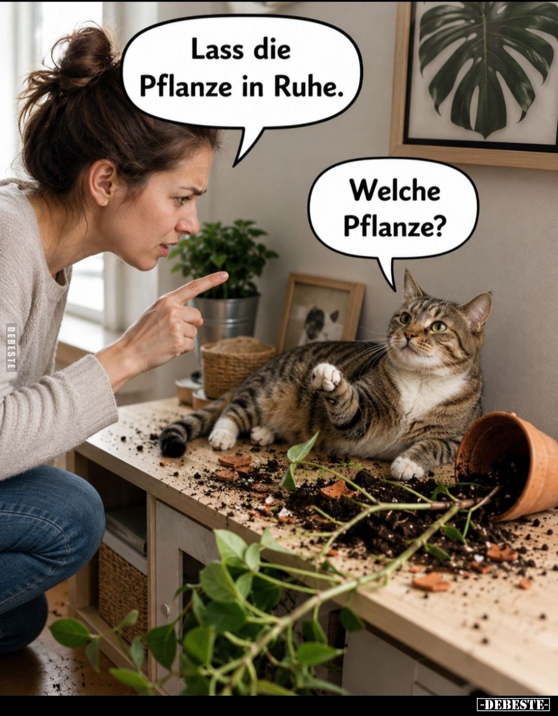 Lass die Pflanze in Ruhe. -
Welche Pflanze?